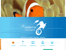 Tablet Screenshot of hippocampe-plongee.com